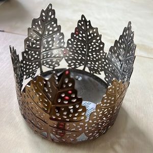 Gold candle holder - bath & body works